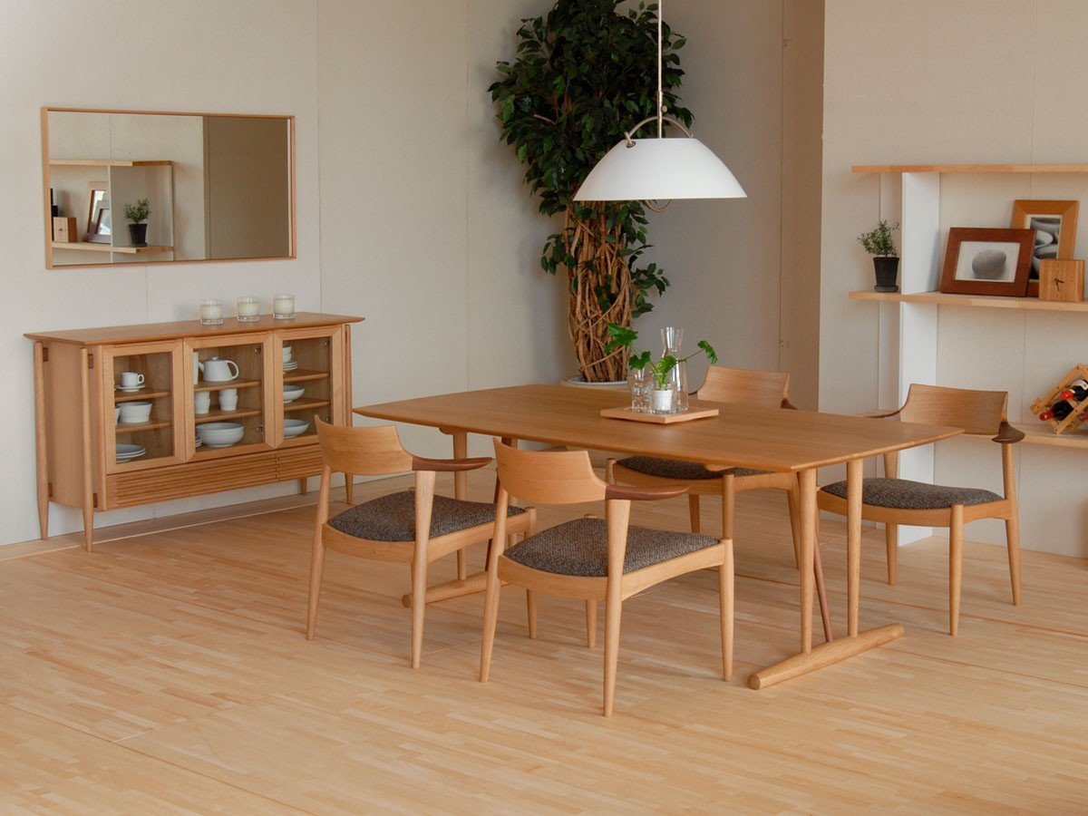 【日進木工/NISSHIN MOKKOU / GOODS】のWHITE WOOD LD Table / ホワイトウッド リビングダイニングテーブル 高さ65cm 人気、トレンドファッション・服の通販 founy(ファニー) 　ウッド　Wood　テーブル　Table　ハーフ　Half　モダン　Modern　ホーム・キャンプ・アウトドア・お取り寄せ　Home,Garden,Outdoor,Camping Gear　家具・インテリア　Furniture　テーブル　Table　ダイニングテーブル　Dining Table　other-2|ID: prp329100004356413 ipo3291000000031463925