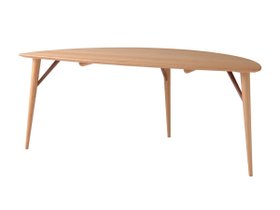 【日進木工/NISSHIN MOKKOU / GOODS】のWHITE WOOD Leaf Table / ホワイトウッド リーフテーブル 人気、トレンドファッション・服の通販 founy(ファニー) ウッド Wood テーブル Table モダン Modern モチーフ Motif リーフ Leaf ホーム・キャンプ・アウトドア・お取り寄せ Home,Garden,Outdoor,Camping Gear 家具・インテリア Furniture テーブル Table ダイニングテーブル Dining Table |ID:prp329100004356414