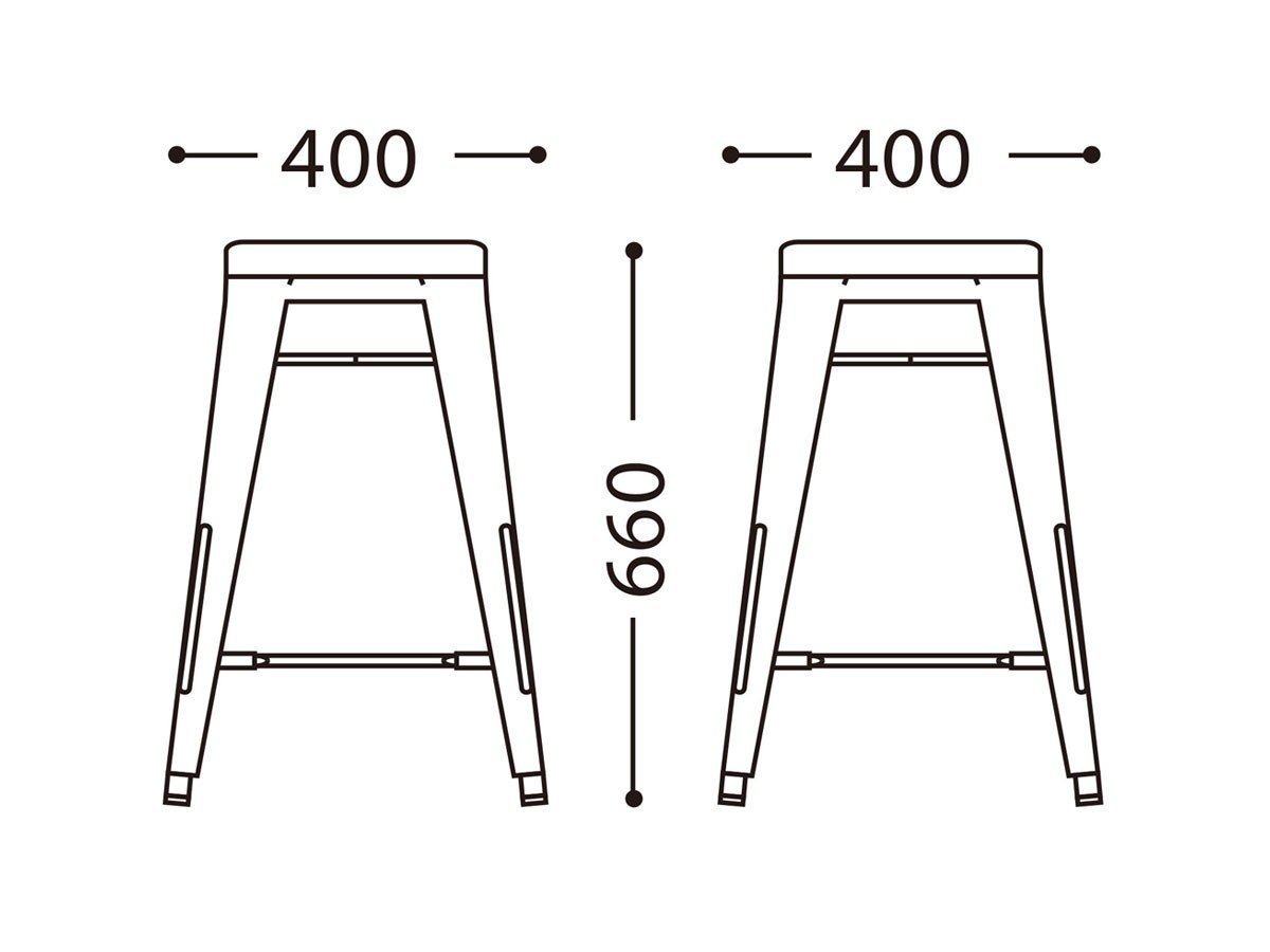 【フライミー ファクトリー/FLYMEe Factory / GOODS】のHIGH STOOL / ハイスツール e14001 インテリア・キッズ・メンズ・レディースファッション・服の通販 founy(ファニー) 　送料無料　Free Shipping　キャップ　Cap　テーブル　Table　ホーム・キャンプ・アウトドア・お取り寄せ　Home,Garden,Outdoor,Camping Gear　家具・インテリア　Furniture　チェア・椅子　Chair　スツール　Stool　ホーム・キャンプ・アウトドア・お取り寄せ　Home,Garden,Outdoor,Camping Gear　家具・インテリア　Furniture　チェア・椅子　Chair　カウンターチェア・ハイスツール　Counter Chair/High Stool　「高さ66cm」寸法図|ID: prp329100004359953 ipo3291000000030475388