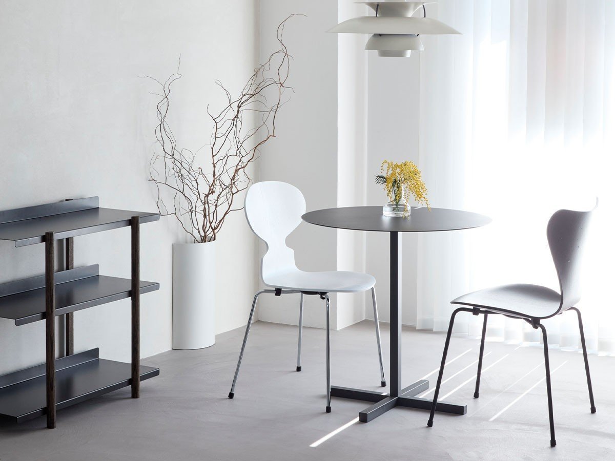 【デュエンデ/DUENDE / GOODS】のSOLID STEEL DINNER TABLE ROUND / ソリッドスチール ダイナーテーブル ラウンド 人気、トレンドファッション・服の通販 founy(ファニー) 　送料無料　Free Shipping　コンパクト　Compact　スリム　Slim　テーブル　Table　ラウンド　Round　ワーク　Work　ホーム・キャンプ・アウトドア・お取り寄せ　Home,Garden,Outdoor,Camping Gear　家具・インテリア　Furniture　テーブル　Table　カフェテーブル　Cafe Table　other-5|ID: prp329100004403727 ipo3291000000031460870