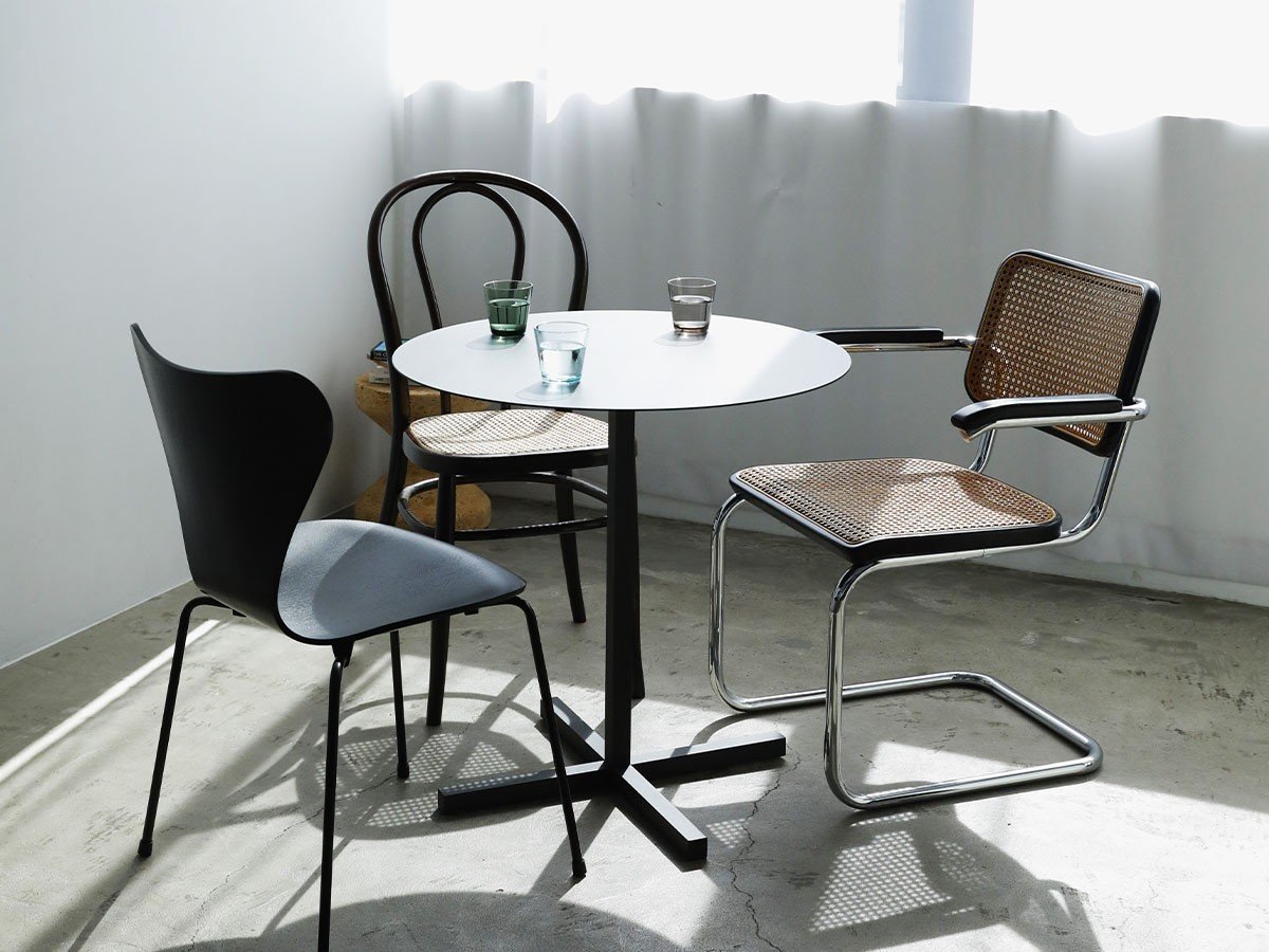 【デュエンデ/DUENDE / GOODS】のSOLID STEEL DINNER TABLE ROUND / ソリッドスチール ダイナーテーブル ラウンド 人気、トレンドファッション・服の通販 founy(ファニー) 　送料無料　Free Shipping　コンパクト　Compact　スリム　Slim　テーブル　Table　ラウンド　Round　ワーク　Work　ホーム・キャンプ・アウトドア・お取り寄せ　Home,Garden,Outdoor,Camping Gear　家具・インテリア　Furniture　テーブル　Table　カフェテーブル　Cafe Table　other-6|ID: prp329100004403727 ipo3291000000031460872