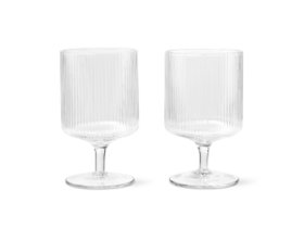 【ファームリビング/ferm LIVING / GOODS】のRipple Wine Glasses / リップル ワイングラス 2脚セット 人気、トレンドファッション・服の通販 founy(ファニー) ウォーター Water ガラス Glass グラス Glass テーブル Table ハンド Hand |ID:prp329100004403730