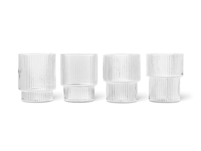 【ファームリビング/ferm LIVING / GOODS】のRipple Glasses / リップル グラス 4個セット インテリア・キッズ・メンズ・レディースファッション・服の通販 founy(ファニー) https://founy.com/ ガラス Glass グラス Glass タンブラー Tumbler テーブル Table ハンド Hand |ID: prp329100004403733 ipo3291000000030765529