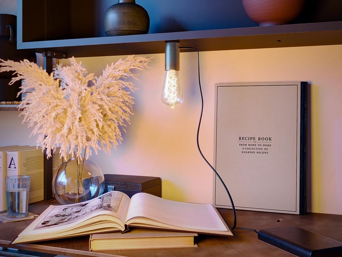 【クリエイティブケーブル/Creative Cables / GOODS】のSI! / スィ! + プレート + ST64 エジソンライトバルブ インテリア・キッズ・メンズ・レディースファッション・服の通販 founy(ファニー) 　送料無料　Free Shipping　ガラス　Glass, Glassware　シンプル　Simple, Minimal　テーブル　Table, Dining Table　プレート　Plate, Dish　マグネット　Magnet, Magnetic Closure　モバイル　Mobile, Smartphone　リラックス　Relax, Relaxed Fit　ヴィンテージ　Vintage Style　ホーム・キャンプ・アウトドア・お取り寄せ　Home Living / Home & Lifestyle / Camping Gear / Outdoor Camping　家具・インテリア　Home Furniture & Interior. Stylish & Functional Living Spaces　ライト・照明　Lamps & Lighting Fixtures　ソケットの底面はマグネット仕様のため、付属プレート以外の金属面にも取付けできます。|ID: prp329100004411235 ipo3291000000033300992