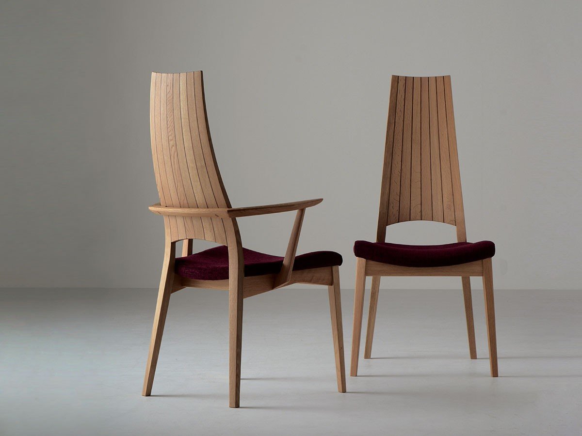 【日進木工/NISSHIN MOKKOU / GOODS】のCARVE High-back Armchair / カーヴ ハイバックアームチェア インテリア・キッズ・メンズ・レディースファッション・服の通販 founy(ファニー) 　クッション　Cushion, Throw Pillow　モチーフ　Motif, Design Theme　送料無料　Free Shipping　ホーム・キャンプ・アウトドア・お取り寄せ　Home Living / Home & Lifestyle / Camping Gear / Outdoor Camping　家具・インテリア　Home Furniture & Interior. Stylish & Functional Living Spaces　チェア・椅子　Seating & Chairs　ダイニングチェア・木製チェア　Dining Chairs　ホーム・キャンプ・アウトドア・お取り寄せ　Home Living / Home & Lifestyle / Camping Gear / Outdoor Camping　家具・インテリア　Home Furniture & Interior. Stylish & Functional Living Spaces　チェア・椅子　Seating & Chairs　アームチェア・アクセントチェア　Armchairs & Accent Chairs　左:本商品、右:ハイバックチェア|ID: prp329100004419025 ipo3291000000030851944