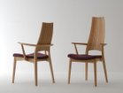 【日進木工/NISSHIN MOKKOU / GOODS】のCARVE Middle-back Armchair / カーヴ ミドルバックアームチェア 背もたれの低い「ミドルバック」と高い「ハイバック」の展開があります。左:ミドルバック|ID:prp329100004419028