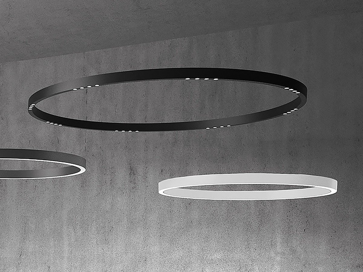 【アルテミデ/Artemide / GOODS】のA.24 Stand-alone Circular / A.24 スタンドアロン サーキュラー インテリア・キッズ・メンズ・レディースファッション・服の通販 founy(ファニー) 　送料無料　Free Shipping　パフォーマンス　Performance　フォルム　Form　ホーム・キャンプ・アウトドア・お取り寄せ　Home,Garden,Outdoor,Camping Gear　家具・インテリア　Furniture　ライト・照明　Lighting & Light Fixtures　ペンダントライト　Pendant Light　[左]タイプ:シャーピングエミッション、ブラック、サイズ:直径150cm[右]タイプ|ID: prp329100004419066 ipo3291000000030852196