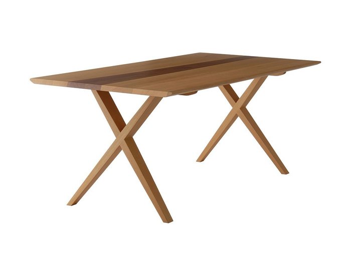 【日進木工/NISSHIN MOKKOU / GOODS】のCARVE X-leg Table / カーヴ X脚テーブル インテリア・キッズ・メンズ・レディースファッション・服の通販 founy(ファニー) https://founy.com/ テーブル Table モダン Modern ホーム・キャンプ・アウトドア・お取り寄せ Home,Garden,Outdoor,Camping Gear 家具・インテリア Furniture テーブル Table ダイニングテーブル Dining Table |ID: prp329100004419100 ipo3291000000030852412