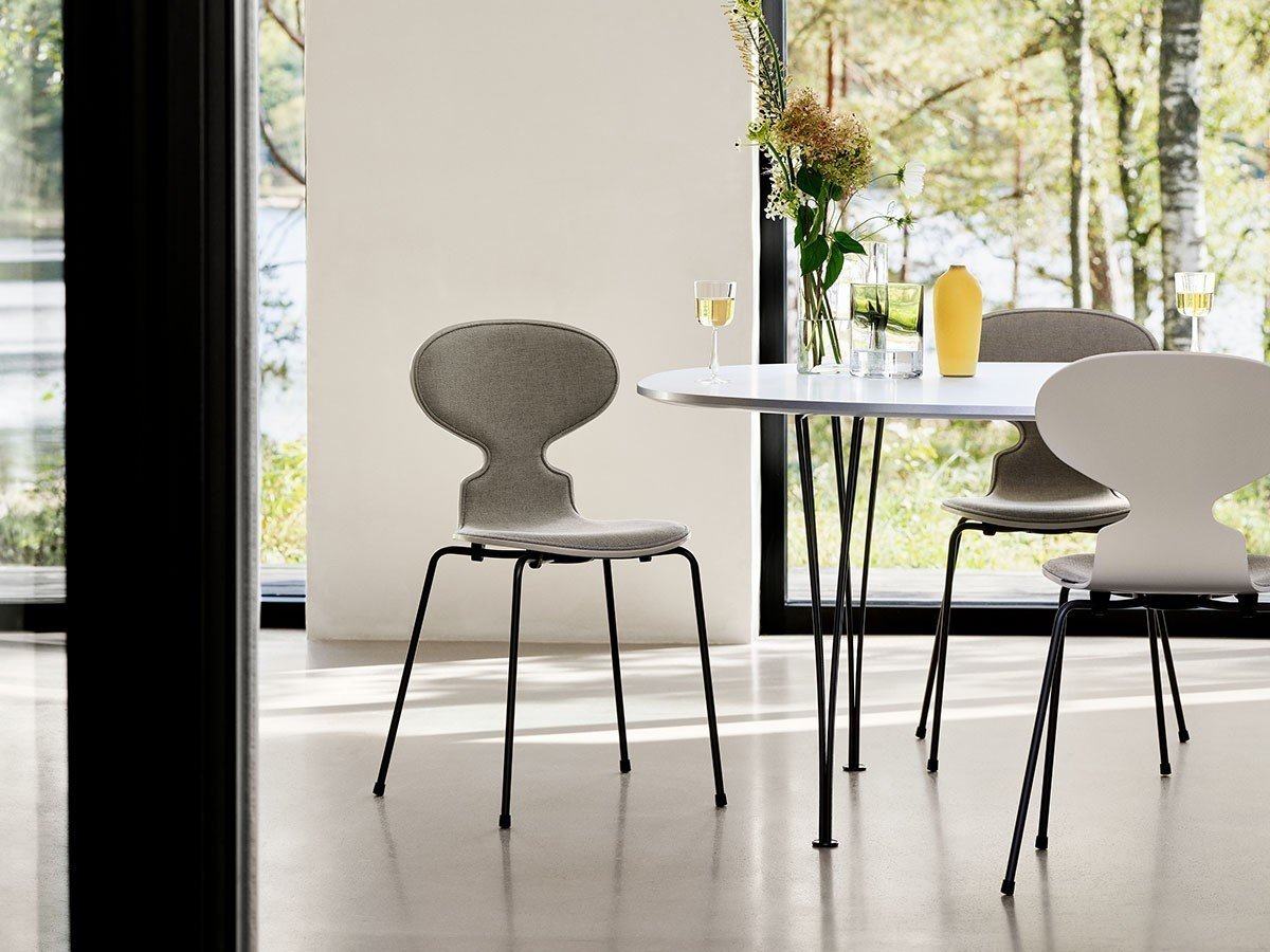 【フリッツ ハンセン/FRITZ HANSEN / GOODS】のTABLE SERIES SUPERELLIPSE / テーブルシリーズ スーパー楕円テーブル スパンレッグ B614 インテリア・キッズ・メンズ・レディースファッション・服の通販 founy(ファニー) 　テーブル　Table　フォルム　Form　ホーム・キャンプ・アウトドア・お取り寄せ　Home,Garden,Outdoor,Camping Gear　家具・インテリア　Furniture　テーブル　Table　ダイニングテーブル　Dining Table　参考イメージ(天板:ラミネート / ホワイト、脚部:ウォームグラファイト)|ID: prp329100004425892 ipo3291000000030903934