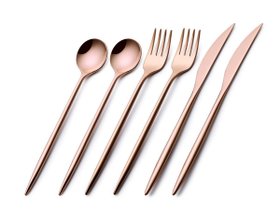 【アズイットイズ/AS IT IS / GOODS】のSUGATA Cutlery Set / スガタ カトラリー 6本セット(ロゼ) 人気、トレンドファッション・服の通販 founy(ファニー) エレガント 上品 Elegant コーティング Coating シンプル Simple テーブル Table 送料無料 Free Shipping |ID:prp329100004435141
