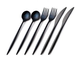 【アズイットイズ/AS IT IS / GOODS】のSUGATA Cutlery Set / スガタ カトラリー 6本セット(ブラック) 人気、トレンドファッション・服の通販 founy(ファニー) コーティング Coating シンプル Simple テーブル Table モダン Modern 送料無料 Free Shipping |ID:prp329100004435144