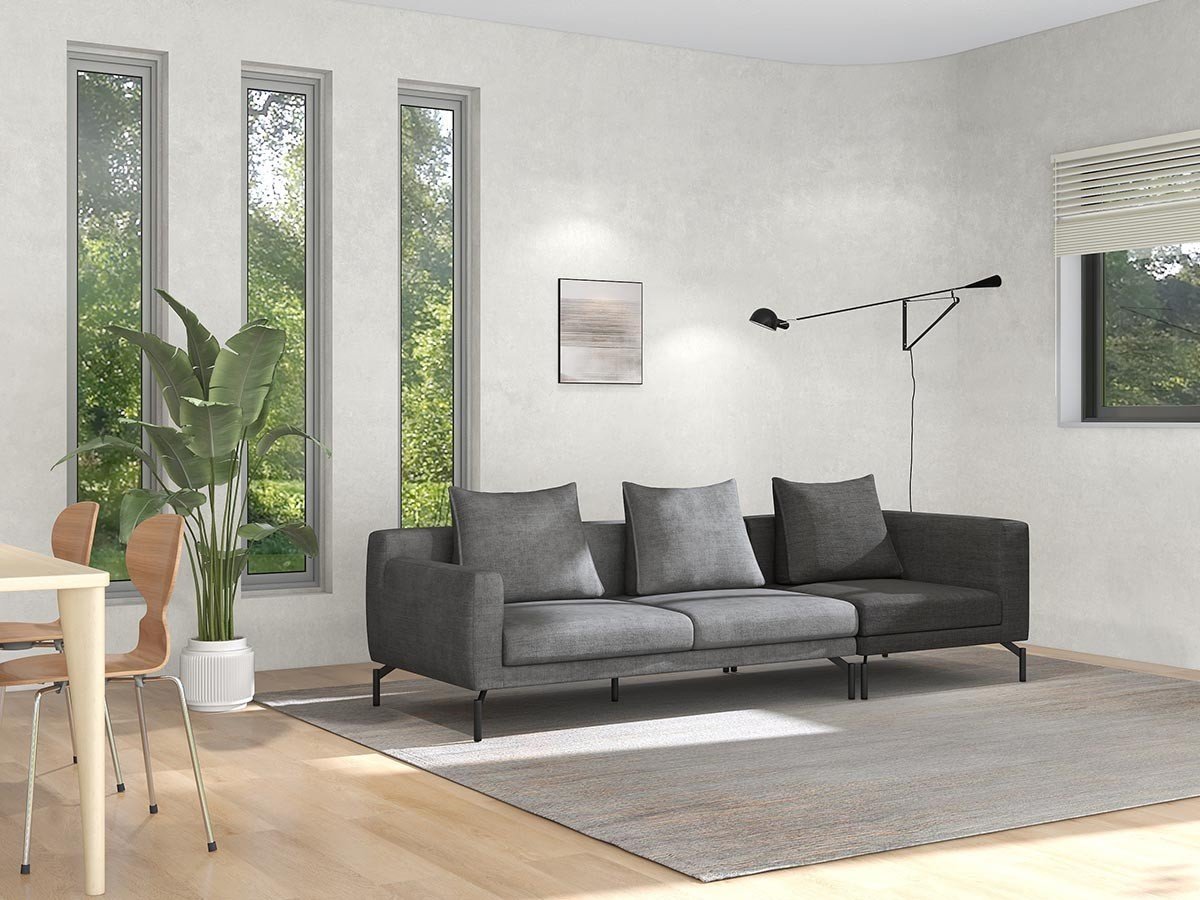 【フランネルソファ/FLANNEL SOFA / GOODS】のLENIS 1P CORNER SOFA / レニス 1人掛けコーナーソファ インテリア・キッズ・メンズ・レディースファッション・服の通販 founy(ファニー) 　クッション　Cushion　シンプル　Simple　スタンダード　Standard　パイピング　Piping　フォルム　Form　ポケット　Pocket　モダン　Modern　リラックス　Relax　ホーム・キャンプ・アウトドア・お取り寄せ　Home,Garden,Outdoor,Camping Gear　家具・インテリア　Furniture　ソファー　Sofa　同シリーズの「2.5人掛け片肘ソファ」と組み合せたイメージ|ID: prp329100004438013 ipo3291000000030999071