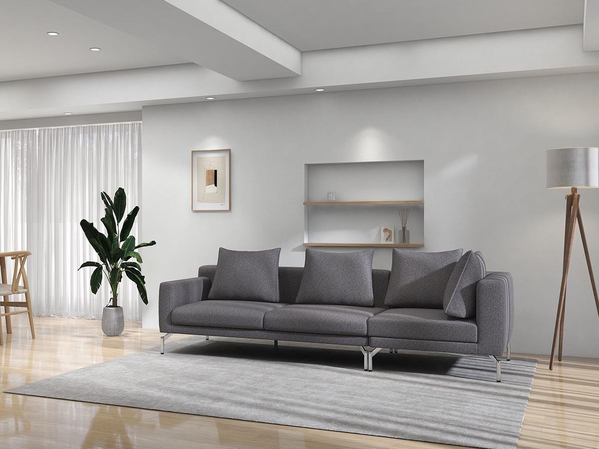 【フランネルソファ/FLANNEL SOFA / GOODS】のLENIS 1P CORNER SOFA / レニス 1人掛けコーナーソファ インテリア・キッズ・メンズ・レディースファッション・服の通販 founy(ファニー) 　クッション　Cushion　シンプル　Simple　スタンダード　Standard　パイピング　Piping　フォルム　Form　ポケット　Pocket　モダン　Modern　リラックス　Relax　ホーム・キャンプ・アウトドア・お取り寄せ　Home,Garden,Outdoor,Camping Gear　家具・インテリア　Furniture　ソファー　Sofa　張地:HQシリーズ ネイビー(グループ4)、脚部クロムメッキ|ID: prp329100004438013 ipo3291000000030999073