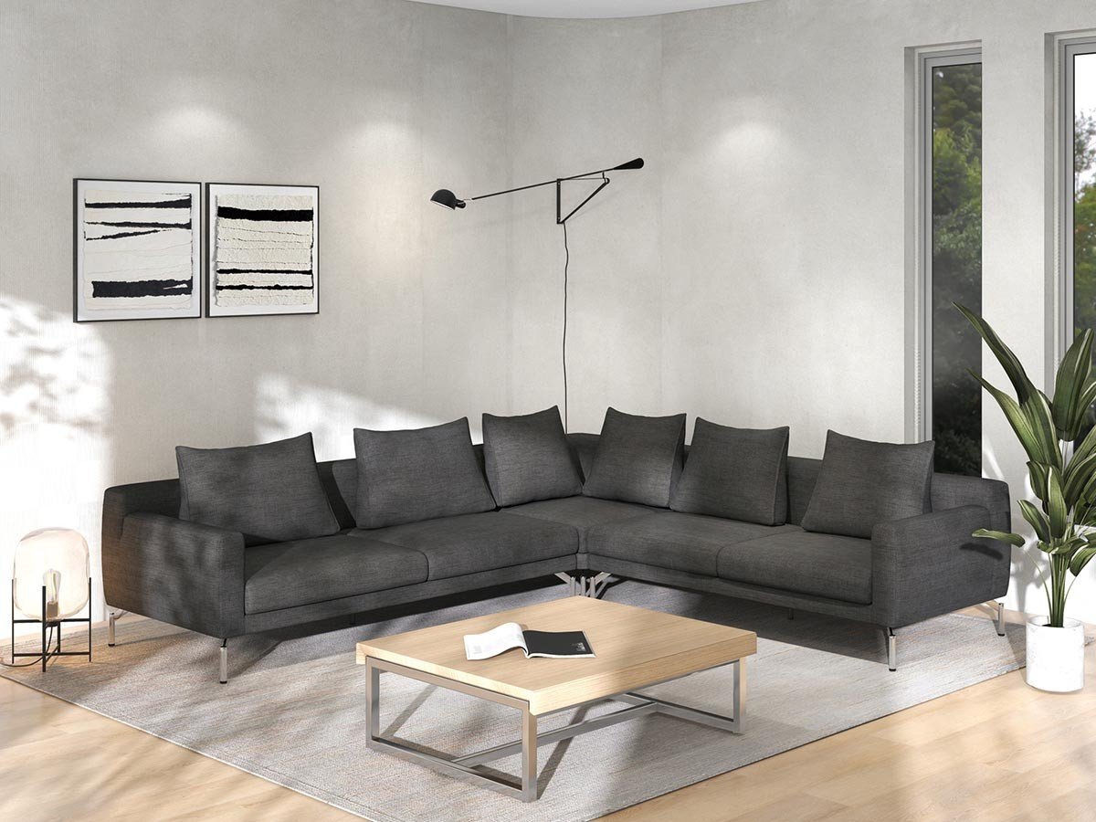 【フランネルソファ/FLANNEL SOFA / GOODS】のLENIS 1P CORNER SOFA / レニス 1人掛けコーナーソファ インテリア・キッズ・メンズ・レディースファッション・服の通販 founy(ファニー) 　クッション　Cushion　シンプル　Simple　スタンダード　Standard　パイピング　Piping　フォルム　Form　ポケット　Pocket　モダン　Modern　リラックス　Relax　ホーム・キャンプ・アウトドア・お取り寄せ　Home,Garden,Outdoor,Camping Gear　家具・インテリア　Furniture　ソファー　Sofa　組合せ例:3人掛け片肘ソファ、2.5人掛け片肘ソファ、1人掛けコーナーソファ(本商品)<&gt|ID: prp329100004438013 ipo3291000000030999093