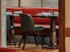 【ヴィトラ/Vitra / GOODS】のMikado Side Chair / ミカド サイドチェア 4レッグ(ウッド) 張地:レザープレミアム F 58 カーキ(レザー L50)、脚部:ダークオーク|ID:prp329100004446312