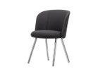 【ヴィトラ/Vitra / GOODS】のMikado Sidechair / ミカド サイドチェア 4レッグ(アルミ) 張地:プラノ 69 ダークグレー(ファブリック F30)、脚部:ポリッシュ仕上|ID: prp329100004446313 ipo3291000000035249623