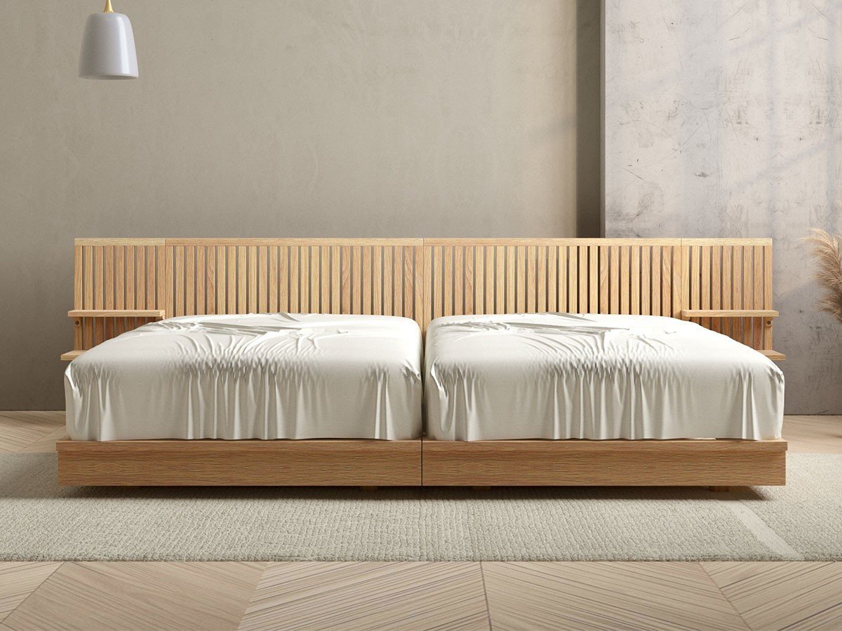 【インルーム/InRoom / GOODS】のMERAKI BED / メラキ ベッドフレーム インテリア・キッズ・メンズ・レディースファッション・服の通販 founy(ファニー) 　ウッド　Wood　クッション　Cushion　シンプル　Simple　スプリング　Spring　スマート　Smart　ダブル　Double　バランス　Balance　フレーム　Flame　モダン　Modern　ホーム・キャンプ・アウトドア・お取り寄せ　Home,Garden,Outdoor,Camping Gear　家具・インテリア　Furniture　ベッド　Bed　シングルベッド　Single Bed　ホーム・キャンプ・アウトドア・お取り寄せ　Home,Garden,Outdoor,Camping Gear　家具・インテリア　Furniture　ベッド　Bed　セミダブルベッド　Semi-Double Bed　ホーム・キャンプ・アウトドア・お取り寄せ　Home,Garden,Outdoor,Camping Gear　家具・インテリア　Furniture　ベッド　Bed　ダブルベッド　Double Bed　組合せ例:ベッド(シングル)× 2、ベッドサイドパネル × 2|ID: prp329100004454950 ipo3291000000031171153