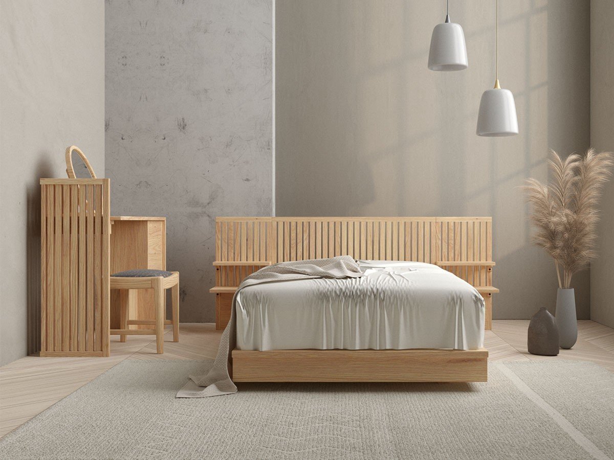 【インルーム/InRoom / GOODS】のMERAKI BED / メラキ ベッドフレーム インテリア・キッズ・メンズ・レディースファッション・服の通販 founy(ファニー) 　ウッド　Wood　クッション　Cushion　シンプル　Simple　スプリング　Spring　スマート　Smart　ダブル　Double　バランス　Balance　フレーム　Flame　モダン　Modern　ホーム・キャンプ・アウトドア・お取り寄せ　Home,Garden,Outdoor,Camping Gear　家具・インテリア　Furniture　ベッド　Bed　シングルベッド　Single Bed　ホーム・キャンプ・アウトドア・お取り寄せ　Home,Garden,Outdoor,Camping Gear　家具・インテリア　Furniture　ベッド　Bed　セミダブルベッド　Semi-Double Bed　ホーム・キャンプ・アウトドア・お取り寄せ　Home,Garden,Outdoor,Camping Gear　家具・インテリア　Furniture　ベッド　Bed　ダブルベッド　Double Bed　組合せ例:ベッド(シングル)、ベッドサイドパネル × 2|ID: prp329100004454950 ipo3291000000031171161