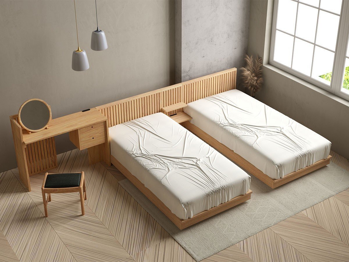 【インルーム/InRoom / GOODS】のMERAKI BED / メラキ ベッドフレーム インテリア・キッズ・メンズ・レディースファッション・服の通販 founy(ファニー) 　ウッド　Wood　クッション　Cushion　シンプル　Simple　スプリング　Spring　スマート　Smart　ダブル　Double　バランス　Balance　フレーム　Flame　モダン　Modern　ホーム・キャンプ・アウトドア・お取り寄せ　Home,Garden,Outdoor,Camping Gear　家具・インテリア　Furniture　ベッド　Bed　シングルベッド　Single Bed　ホーム・キャンプ・アウトドア・お取り寄せ　Home,Garden,Outdoor,Camping Gear　家具・インテリア　Furniture　ベッド　Bed　セミダブルベッド　Semi-Double Bed　ホーム・キャンプ・アウトドア・お取り寄せ　Home,Garden,Outdoor,Camping Gear　家具・インテリア　Furniture　ベッド　Bed　ダブルベッド　Double Bed　組合せ例:ベッド(シングル)× 2、ベッドサイドパネル|ID: prp329100004454950 ipo3291000000031171162