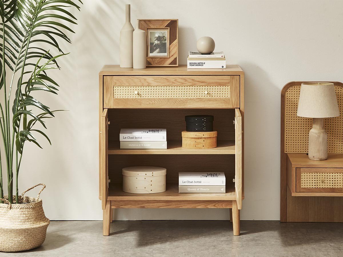 【インルーム/InRoom / GOODS】のCUNA CABINET 80 / クーナ キャビネット 幅80cm 人気、トレンドファッション・服の通販 founy(ファニー) 　送料無料　Free Shipping　ラタン　Rattan　リゾート　Resort　リラックス　Relax　エレガント 上品　Elegant　ホーム・キャンプ・アウトドア・お取り寄せ　Home,Garden,Outdoor,Camping Gear　家具・インテリア　Furniture　収納家具・キャビネット　Storage Furniture　キャビネット　Cabinet　other-4|ID: prp329100004455002 ipo3291000000031457888