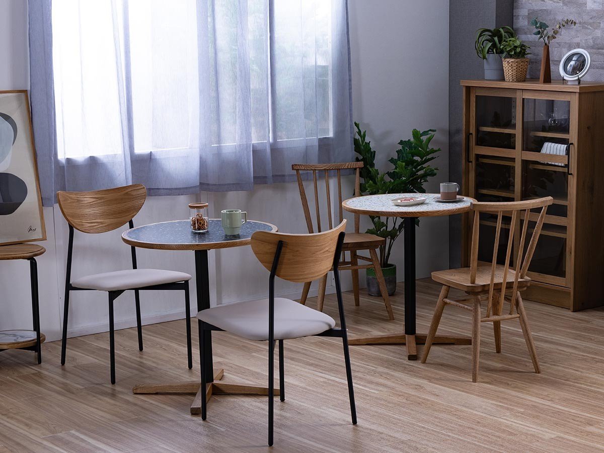 【ノラ/nora / GOODS】のTOFFY CAFE TABLE / トフィー カフェテーブル テラゾー柄メラミン天板 丸型 人気、トレンドファッション・服の通販 founy(ファニー) 　送料無料　Free Shipping　カラフル　Colorful　コンパクト　Compact　テーブル　Table　ラウンド　Round　ホーム・キャンプ・アウトドア・お取り寄せ　Home,Garden,Outdoor,Camping Gear　家具・インテリア　Furniture　テーブル　Table　カフェテーブル　Cafe Table　other-4|ID: prp329100004465882 ipo3291000000031456877