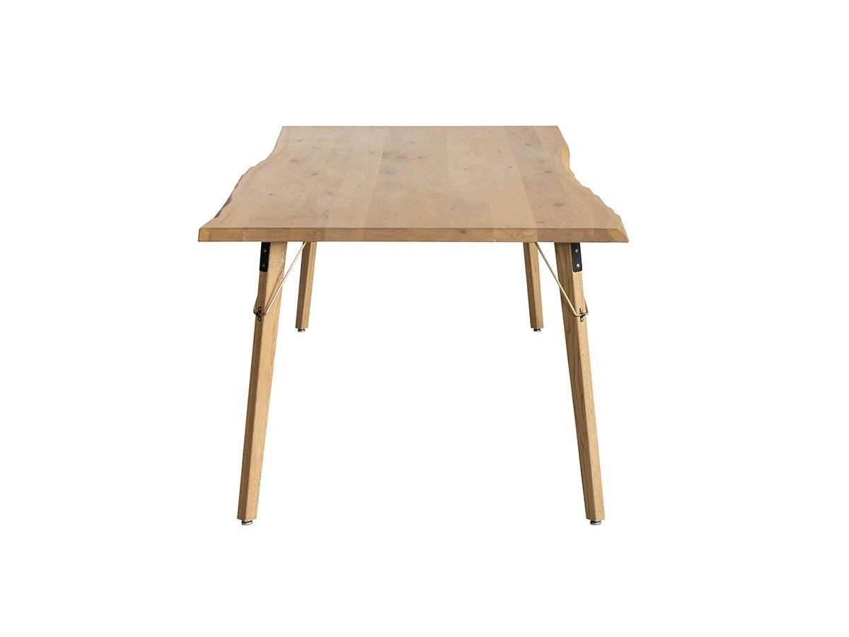 【イージーライフ/Easy Life / GOODS】のMEATH DINING TABLE / ミース ダイニングテーブル ライブエッジ天板(幅230cm)+ No.3脚(ブラス脚) 人気、トレンドファッション・服の通販 founy(ファニー) 　オイル　Body Oil　コーティング　Coating, Coated Finish　スタッズ　Studs, Metal Accents　テーブル　Table, Dining Table　ビンテージ　Vintage, Retro Style　ベーシック　Basic, Essential　メタリック　Metallic, Shiny Finish　ホーム・キャンプ・アウトドア・お取り寄せ　Home Living / Home & Lifestyle / Camping Gear / Outdoor Camping　家具・インテリア　Home Furniture & Interior. Stylish & Functional Living Spaces　テーブル　Dining, Coffee & Side Tables　ダイニングテーブル・食卓テーブル　Dining Tables　other-3|ID: prp329100004465891 ipo3291000000031456942