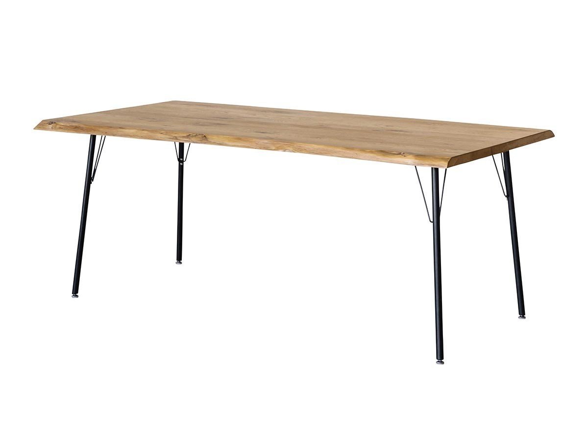 【イージーライフ/Easy Life / GOODS】のMEATH DINING TABLE / ミース ダイニングテーブル ライブエッジ天板(幅180cm)+ No.5脚(アイアン脚) インテリア・キッズ・メンズ・レディースファッション・服の通販 founy(ファニー) 　オイル　Body Oil　コーティング　Coating, Coated Finish　テーブル　Table, Dining Table　バランス　Balance, Style Balance　ベーシック　Basic, Essential　ホーム・キャンプ・アウトドア・お取り寄せ　Home Living / Home & Lifestyle / Camping Gear / Outdoor Camping　家具・インテリア　Home Furniture & Interior. Stylish & Functional Living Spaces　テーブル　Dining, Coffee & Side Tables　ダイニングテーブル・食卓テーブル　Dining Tables　-|ID: prp329100004465909 ipo3291000000036295926