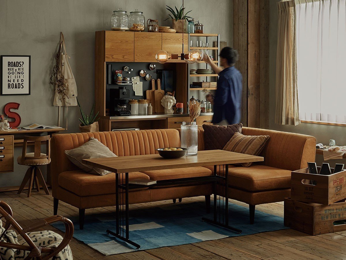 【ノットアンティークス/knot antiques / CRASH GATE / GOODS】のGRESS SOFA / グレス 2人掛けソファ 肘なし 木脚(レザーテックス) インテリア・キッズ・メンズ・レディースファッション・服の通販 founy(ファニー) 　オイル　Oil　テーブル　Table　ファブリック　Fabric　ホーム・キャンプ・アウトドア・お取り寄せ　Home,Garden,Outdoor,Camping Gear　家具・インテリア　Furniture　ソファー　Sofa　張地参考イメージ|ID: prp329100004469150 ipo3291000000031425037