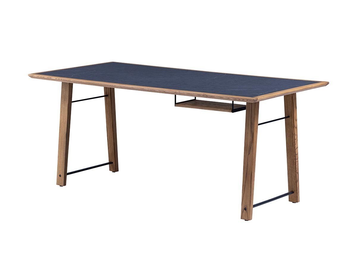 【ノラ/nora / GOODS】のIRORO DINING TABLE / イロロ ダイニングテーブル 幅160cm メラミン石目天板 A脚 インテリア・キッズ・メンズ・レディースファッション・服の通販 founy(ファニー) 　ウッド　Wood　テーブル　Table　バランス　Balance　雑誌　Magazine　ホーム・キャンプ・アウトドア・お取り寄せ　Home,Garden,Outdoor,Camping Gear　家具・インテリア　Furniture　テーブル　Table　ダイニングテーブル　Dining Table　天板下ラック:ウッドラック|ID: prp329100004469177 ipo3291000000031425456