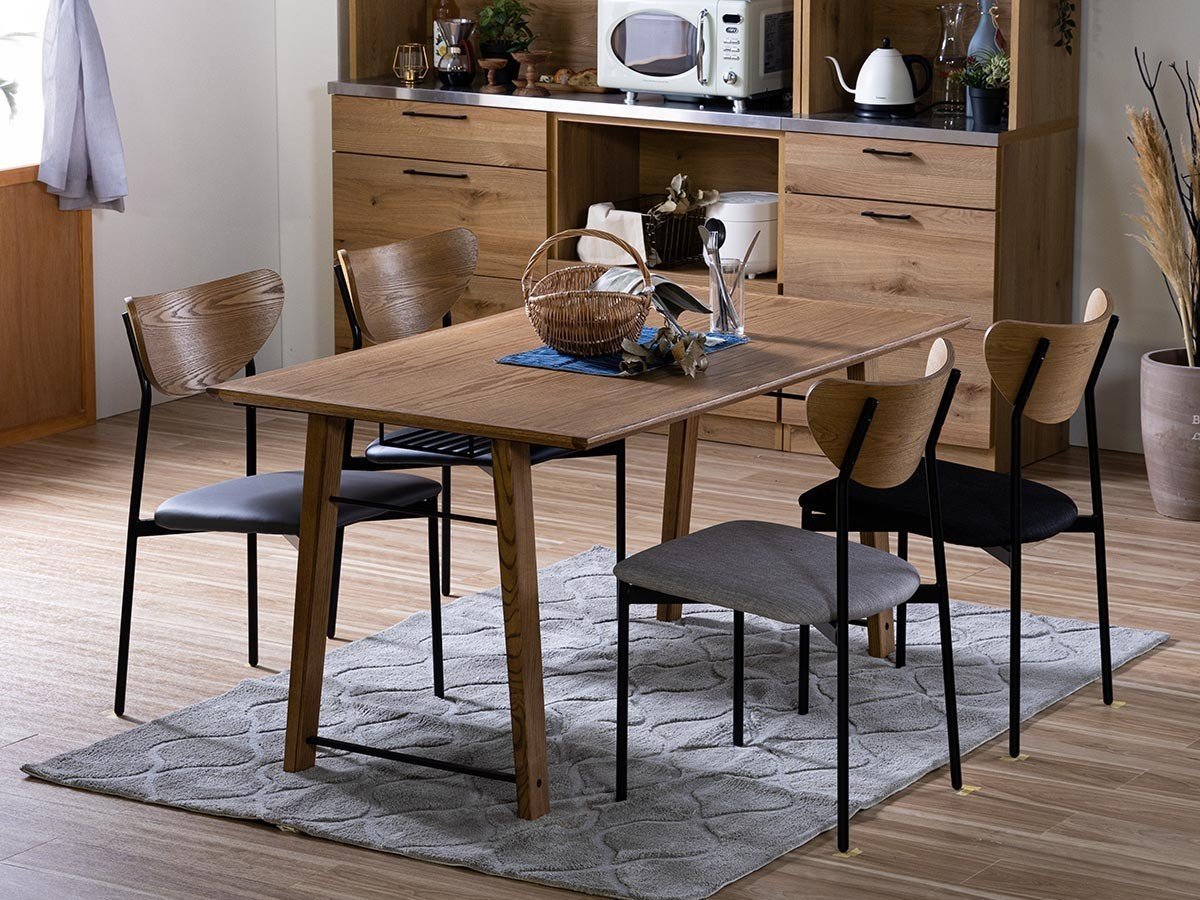 【ノラ/nora / GOODS】のIRORO DINING TABLE / イロロ ダイニングテーブル 幅160cm メラミン石目天板 A脚 インテリア・キッズ・メンズ・レディースファッション・服の通販 founy(ファニー) 　ウッド　Wood　テーブル　Table　バランス　Balance　雑誌　Magazine　ホーム・キャンプ・アウトドア・お取り寄せ　Home,Garden,Outdoor,Camping Gear　家具・インテリア　Furniture　テーブル　Table　ダイニングテーブル　Dining Table　参考イメージ|ID: prp329100004469177 ipo3291000000031425460