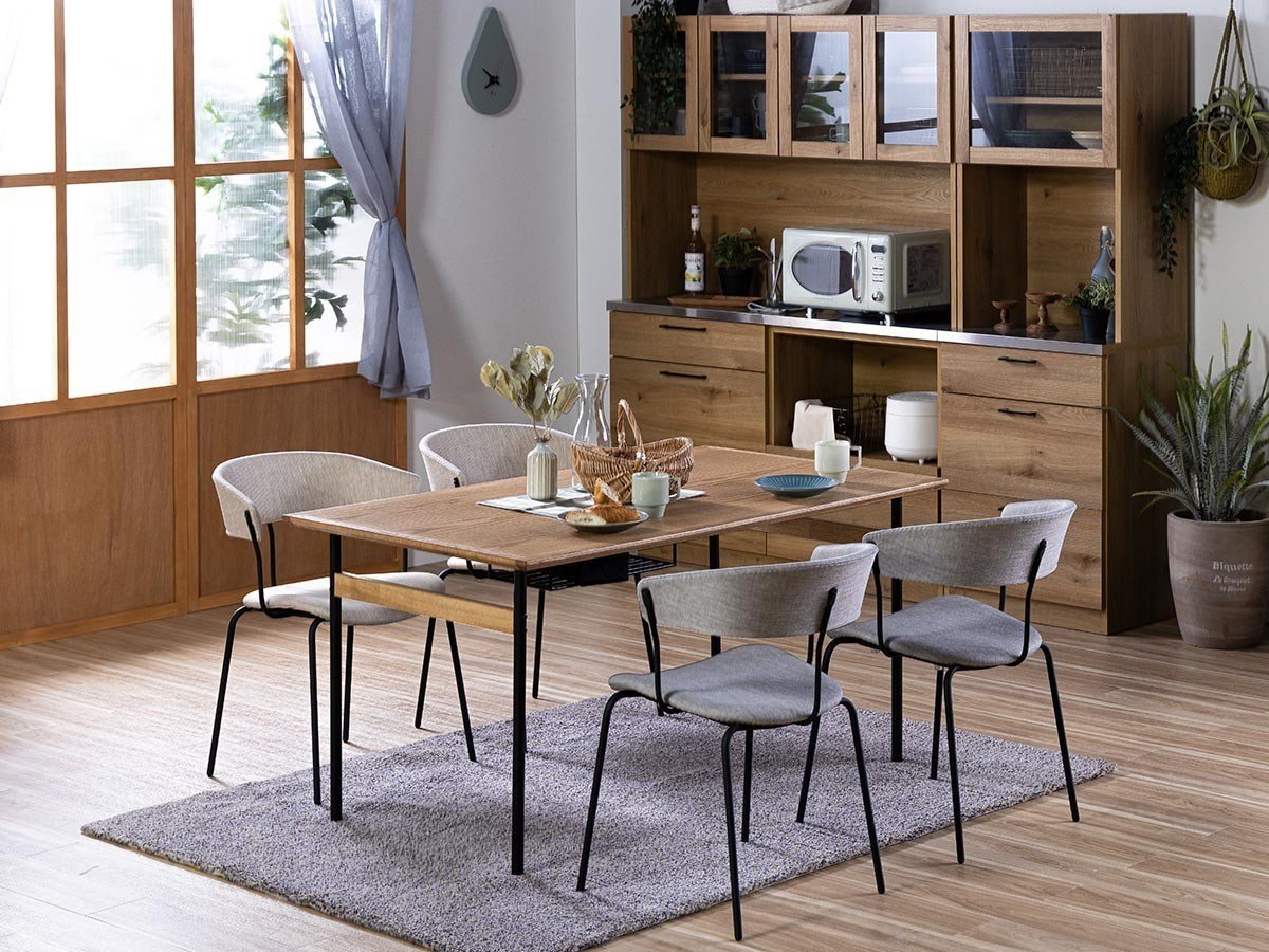 【ノラ/nora / GOODS】のIRORO DINING TABLE / イロロ ダイニングテーブル 幅160cm レッドオーク天板 H脚 インテリア・キッズ・メンズ・レディースファッション・服の通販 founy(ファニー) 　ウッド　Wood　スリム　Slim　テーブル　Table　バランス　Balance　モダン　Modern　雑誌　Magazine　ホーム・キャンプ・アウトドア・お取り寄せ　Home,Garden,Outdoor,Camping Gear　家具・インテリア　Furniture　テーブル　Table　ダイニングテーブル　Dining Table　参考イメージ|ID: prp329100004469182 ipo3291000000031425623