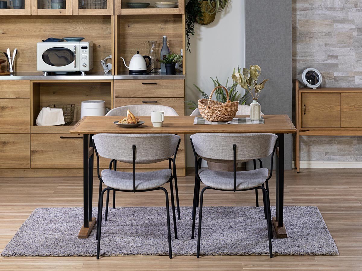 【ノラ/nora / GOODS】のIRORO DINING TABLE / イロロ ダイニングテーブル 幅140cm メラミン石目天板 V脚 人気、トレンドファッション・服の通販 founy(ファニー) 　ウッド　Wood　テーブル　Table　バランス　Balance　雑誌　Magazine　ホーム・キャンプ・アウトドア・お取り寄せ　Home,Garden,Outdoor,Camping Gear　家具・インテリア　Furniture　テーブル　Table　ダイニングテーブル　Dining Table　other-5|ID: prp329100004469184 ipo3291000000031456414