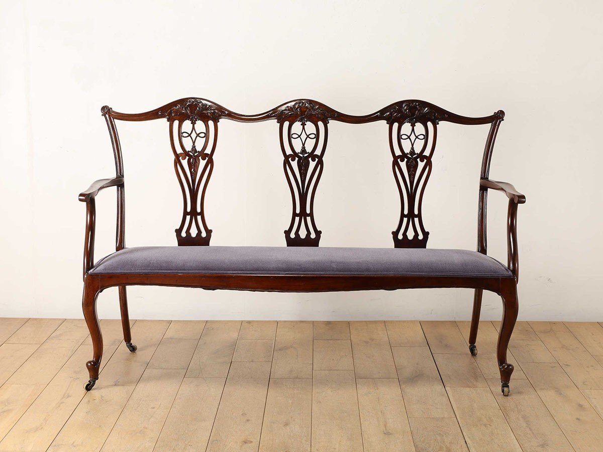 【ロイズ アンティークス/Lloyd's Antiques / GOODS】のReal Antique Edwardian Settee / 英国アンティーク家具 エドウォーディアンセティ QH001007A 人気、トレンドファッション・服の通販 founy(ファニー) 　アンティーク　Antique　エレガント 上品　Elegant　ファブリック　Fabric　フランス　France　ホーム・キャンプ・アウトドア・お取り寄せ　Home,Garden,Outdoor,Camping Gear　家具・インテリア　Furniture　チェア・椅子　Chair　ベンチ・ダイニングベンチ　Bench/Dining Bench　other-3|ID: prp329100004472763 ipo3291000000031506456