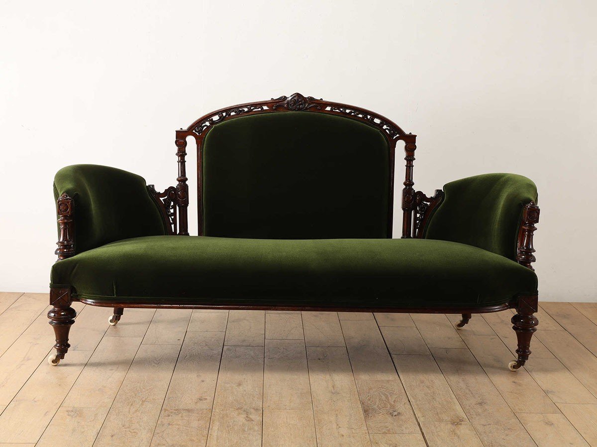 【ロイズ アンティークス/Lloyd's Antiques / GOODS】のReal Antique Victorian Sofa / 英国アンティーク家具 ヴィクトリアンソファ QG001056 人気、トレンドファッション・服の通販 founy(ファニー) 　アンティーク　Antique　エレガント 上品　Elegant　ファブリック　Fabric　ホーム・キャンプ・アウトドア・お取り寄せ　Home,Garden,Outdoor,Camping Gear　家具・インテリア　Furniture　ソファー　Sofa　other-3|ID: prp329100004472769 ipo3291000000031506563