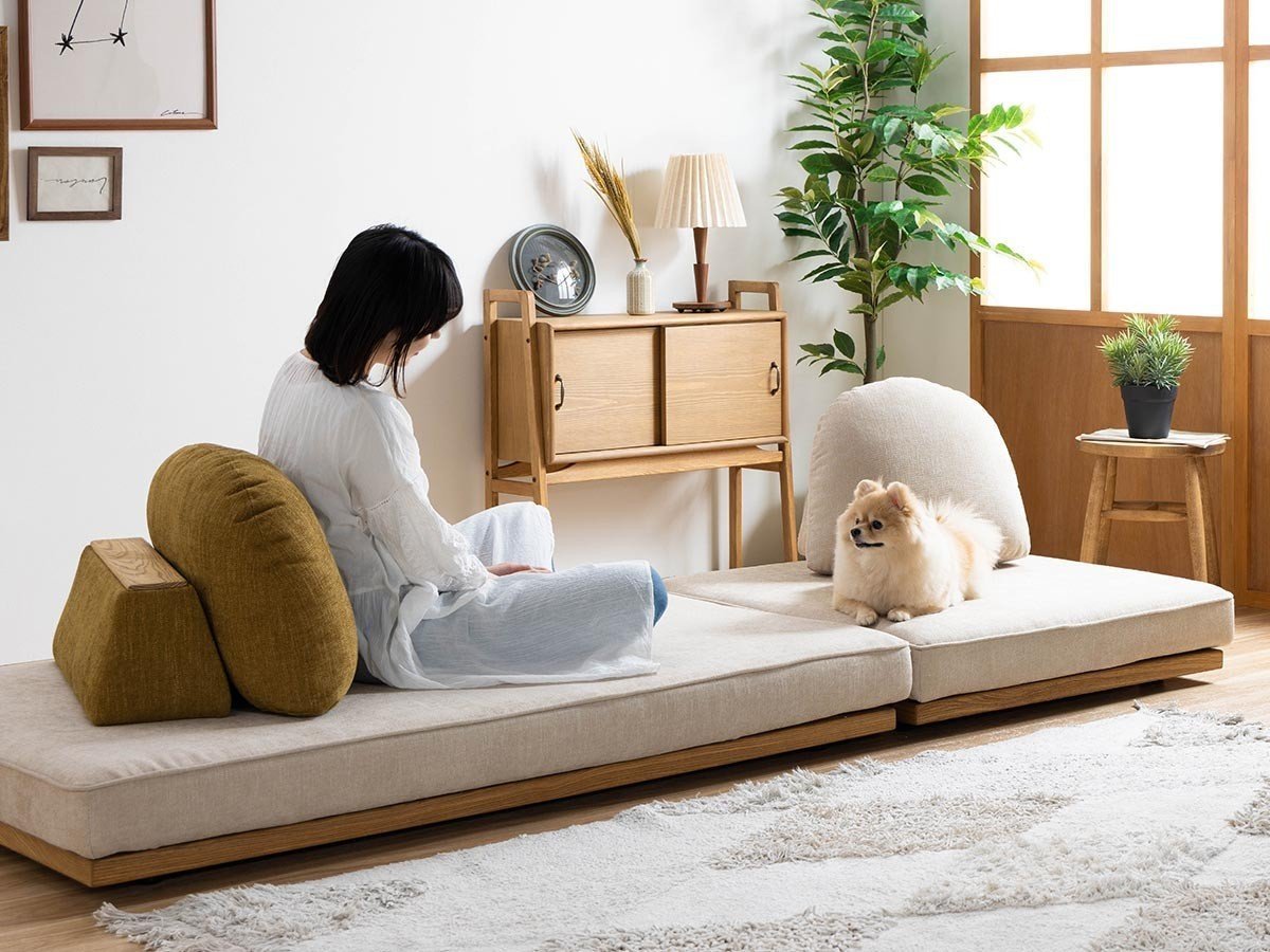 【ノラ/nora / GOODS】のMOKE SOFA / モーク ソファ 2人掛けセット インテリア・キッズ・メンズ・レディースファッション・服の通販 founy(ファニー) 　クッション　Cushion　フレーム　Flame　おすすめ　Recommend　ホーム・キャンプ・アウトドア・お取り寄せ　Home,Garden,Outdoor,Camping Gear　家具・インテリア　Furniture　ソファー　Sofa　脚部を外してローソファとしてもご使用いただけます。|ID: prp329100004496301 ipo3291000000031716080