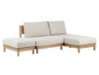 【ノラ/nora / GOODS】のMANNER SMALL COUCH / マナー ソファ スモールカウチ 組合せ例:スモールカウチ + オットマン(張地:キャンバス アイボリー)|ID:prp329100004496307