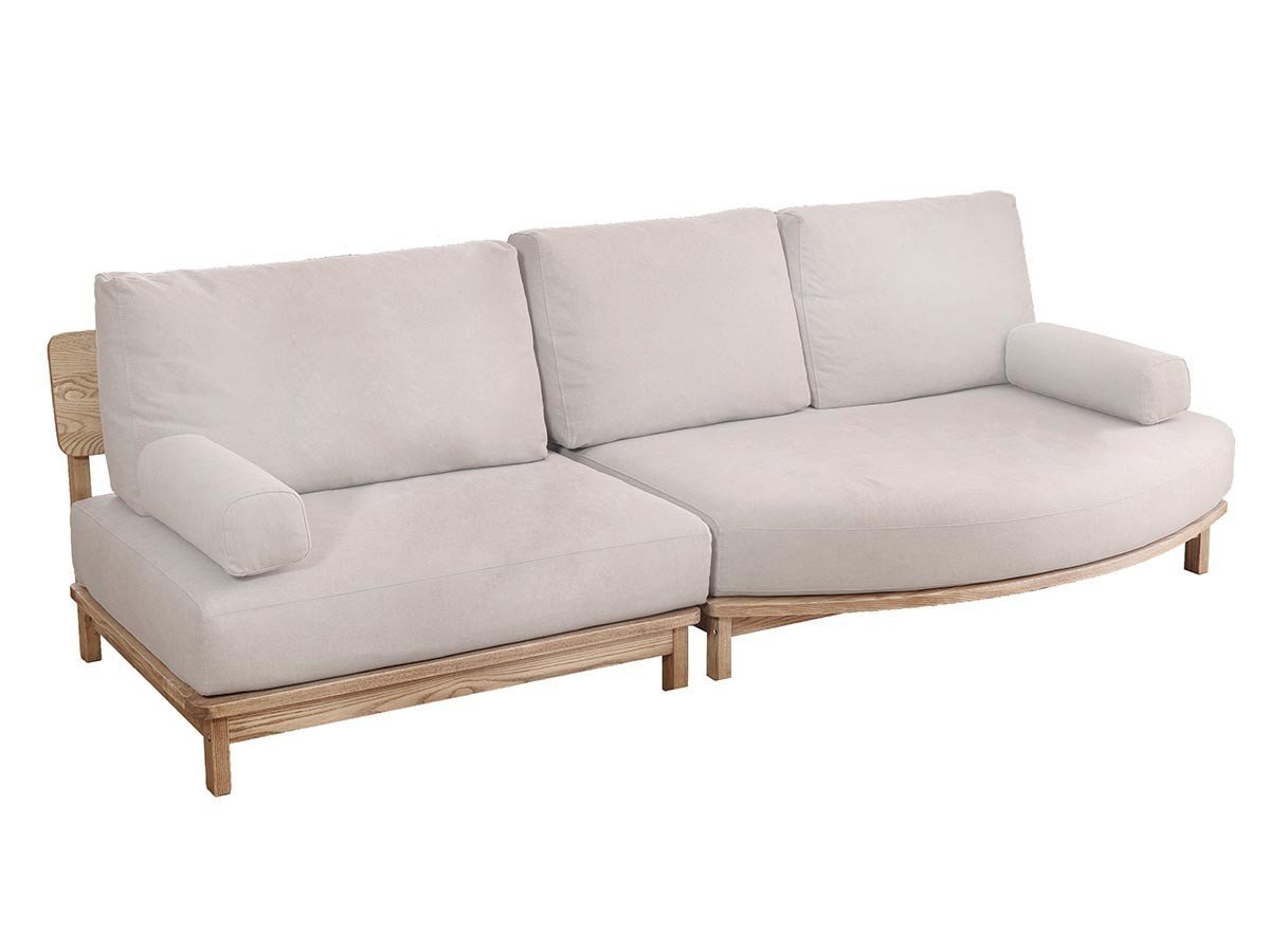 【ノラ/nora / GOODS】のMANNER COUCH / マナー ソファ 変形カウチ インテリア・キッズ・メンズ・レディースファッション・服の通販 founy(ファニー) 　クッション　Cushion　スマート　Smart　フェザー　Feather　フレーム　Flame　ホーム・キャンプ・アウトドア・お取り寄せ　Home,Garden,Outdoor,Camping Gear　家具・インテリア　Furniture　その他 インテリア雑貨、家具　Furniture, Interior, Others　張地:キャンバス アイボリー、ヘッドレスト:不要、アームレスト:2点追加|ID: prp329100004496309 ipo3291000000031716282