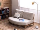 【ノラ/nora / GOODS】のMANNER SOFA / マナー ソファ 2人掛け変形 張地:キャンバス アイボリー、ヘッドレスト:不要、アームレスト:不要|ID: prp329100004496313 ipo3291000000031716358