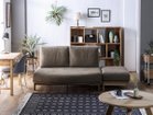 【ノラ/nora / GOODS】のMANNER SOFA / マナー ソファ 2人掛け変形 張地:キャンバス ブラウン、ヘッドレスト:不要、アームレスト:不要|ID: prp329100004496313 ipo3291000000031716368