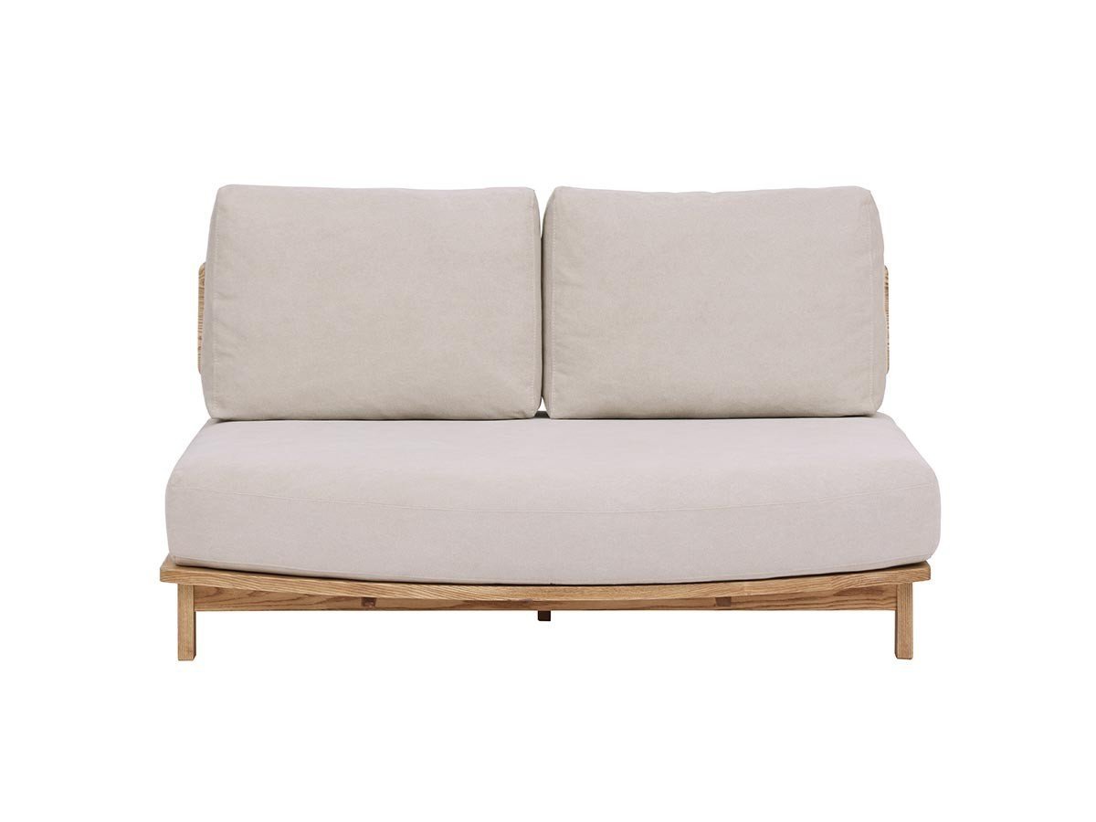 【ノラ/nora / GOODS】のMANNER SOFA / マナー ソファ 2人掛け変形 インテリア・キッズ・メンズ・レディースファッション・服の通販 founy(ファニー) 　クッション　Cushion　スマート　Smart　フェザー　Feather　フレーム　Flame　ホーム・キャンプ・アウトドア・お取り寄せ　Home,Garden,Outdoor,Camping Gear　家具・インテリア　Furniture　ソファー　Sofa　張地:キャンバス アイボリー、ヘッドレスト:不要、アームレスト:不要|ID: prp329100004496313 ipo3291000000031716385