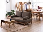 【ノラ/nora / GOODS】のMANNER SOFA / マナー ソファ 2人掛け 張地:キャンバス ブラウン、ヘッドレスト:不要、アームレスト:2点追加|ID: prp329100004496315 ipo3291000000031716408