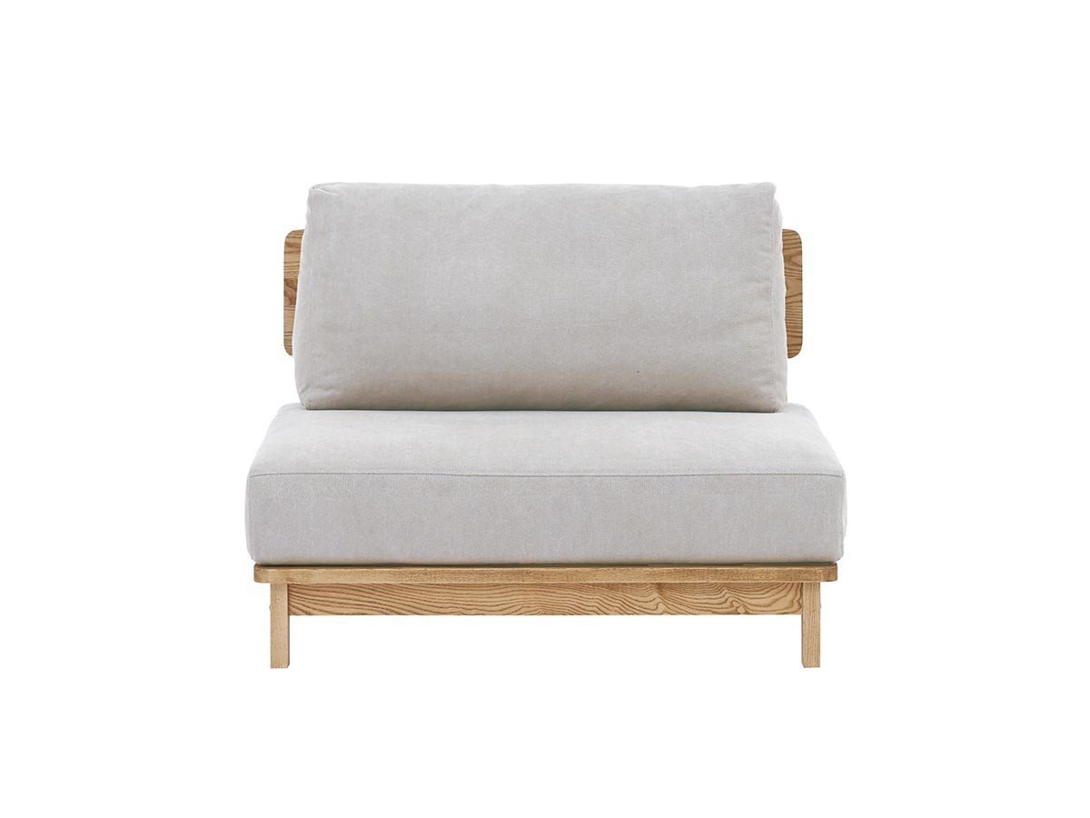 【ノラ/nora / GOODS】のMANNER SOFA / マナー ソファ 1.5人掛け インテリア・キッズ・メンズ・レディースファッション・服の通販 founy(ファニー) 　クッション　Cushion　コンパクト　Compact　スマート　Smart　フェザー　Feather　フレーム　Flame　送料無料　Free Shipping　ホーム・キャンプ・アウトドア・お取り寄せ　Home,Garden,Outdoor,Camping Gear　家具・インテリア　Furniture　ソファー　Sofa　張地:キャンバス アイボリー、ヘッドレスト:不要、アームレスト:不要|ID: prp329100004496318 ipo3291000000031716514