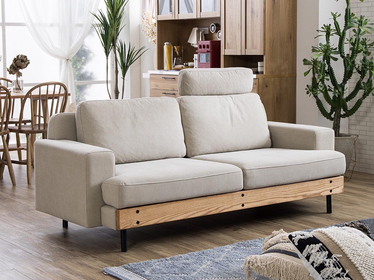 【ノラ/nora / GOODS】のBASQUE SOFA / バスク ソファ 3人掛け キャンバス インテリア・キッズ・メンズ・レディースファッション・服の通販 founy(ファニー) 　キャンバス　Canvas　クッション　Cushion　シンプル　Simple　バスク　Basque　フェザー　Feather　ホーム・キャンプ・アウトドア・お取り寄せ　Home,Garden,Outdoor,Camping Gear　家具・インテリア　Furniture　ソファー　Sofa　ヘッドッドレスト:1点|ID: prp329100004496328 ipo3291000000031716661