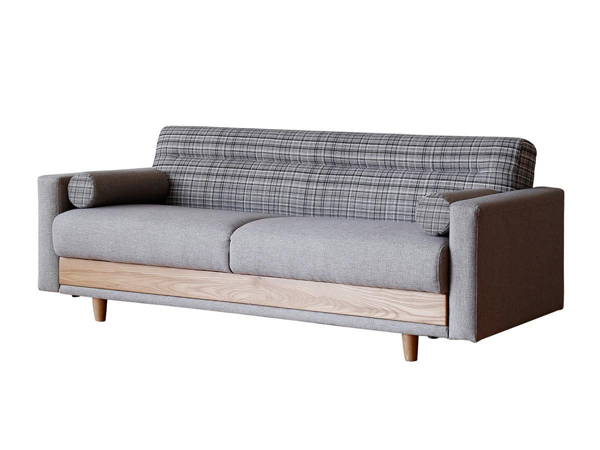 【ノラ/nora / GOODS】のHERSHEY SOFA BED / ハーシー ソファベッド インテリア・キッズ・メンズ・レディースファッション・服の通販 founy(ファニー) 　クッション　Cushion　チェック　Check　ブランケット　Blanket　ホーム・キャンプ・アウトドア・お取り寄せ　Home,Garden,Outdoor,Camping Gear　家具・インテリア　Furniture　ソファー　Sofa　張地:グレー|ID: prp329100004496331 ipo3291000000031716709