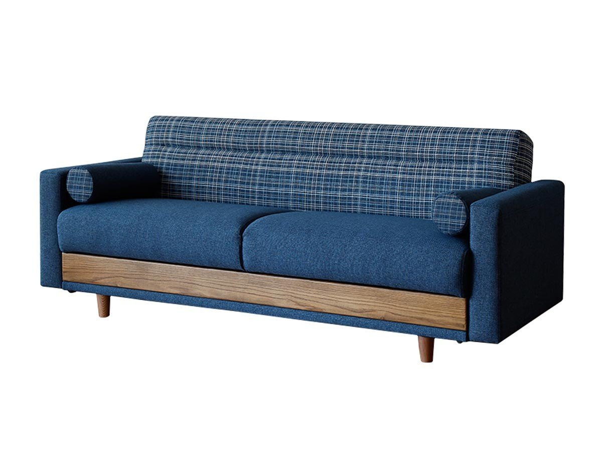 【ノラ/nora / GOODS】のHERSHEY SOFA BED / ハーシー ソファベッド インテリア・キッズ・メンズ・レディースファッション・服の通販 founy(ファニー) 　クッション　Cushion　チェック　Check　ブランケット　Blanket　ホーム・キャンプ・アウトドア・お取り寄せ　Home,Garden,Outdoor,Camping Gear　家具・インテリア　Furniture　ソファー　Sofa　張地:ブルー|ID: prp329100004496331 ipo3291000000031716711