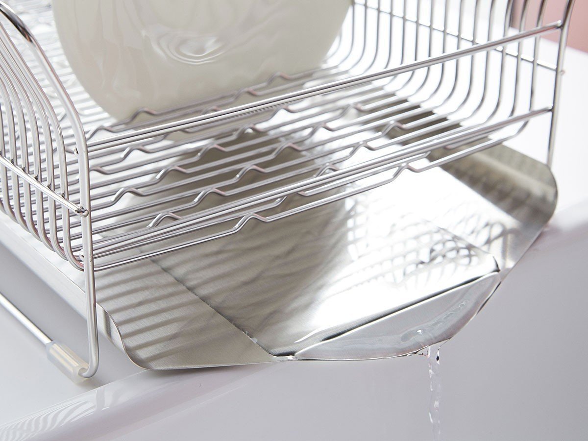 【フライミーアクセソワ/FLYMEe accessoire / GOODS】のDish Drainer / 水切りラック 縦置きロングタイプ #119520 インテリア・キッズ・メンズ・レディースファッション・服の通販 founy(ファニー) 　送料無料　Free Shipping　フレーム　Flame　ロング　Long　ワイヤー　Wire　皿　Dish　ホーム・キャンプ・アウトドア・お取り寄せ　Home,Garden,Outdoor,Camping Gear　キッチン・ダイニング　Kitchen Dining　キッチン収納　Kitchen　水がシンクに流れるようにトレーが設計されています。|ID: prp329100004526944 ipo3291000000032014512