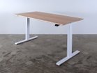 【ボーダレス/BORDERLESS / GOODS】のFeEL / フィール 電動昇降デスク(ラワン天板) 脚部ホワイト、サイズ:幅140cm|ID:prp329100004532539