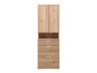 【ノラ/nora / GOODS】のLINDT DINING BOARD / リンツ ダイニングボード 幅60cm 本体ナチュラル(オーク柄)、取手ホワイト|ID:prp329100004537411