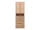 【ノラ/nora / GOODS】のLINDT DINING BOARD / リンツ ダイニングボード 幅60cm 本体ナチュラル(オーク柄)、取手ブラック|ID:prp329100004537411