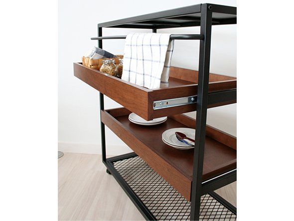 【フライミールーム/FLYMEe Room / GOODS】のWalnut Wagon Rack / ウォールナット ワゴンラック m29127 インテリア・キッズ・メンズ・レディースファッション・服の通販 founy(ファニー) 　送料無料　Free Shipping　タオル　Towel　ホーム・キャンプ・アウトドア・お取り寄せ　Home,Garden,Outdoor,Camping Gear　家具・インテリア　Furniture　収納家具・キャビネット　Storage Furniture　ラック・シェルフ　Rack Shelf　ホーム・キャンプ・アウトドア・お取り寄せ　Home,Garden,Outdoor,Camping Gear　家具・インテリア　Furniture　収納家具・キャビネット　Storage Furniture　ワゴン・チェストワゴン　Wagon/Chest Wagon　引き出しレール付|ID: prp329100004546674 ipo3291000000032125802